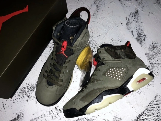 Rep Air Jordan Scott Travis CN1084-200 Olive Medium x 6 0627